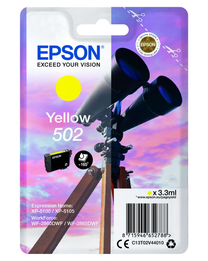 Epson T02V4 (502) Yellow tintapatron Epson T02V4 (502) Yellow tintapatron