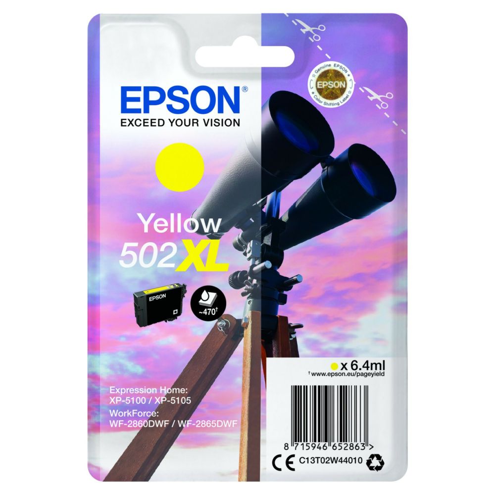 Epson T02W4 (502XL) Yellow tintapatron Epson T02W4 (502XL) Yellow tintapatron