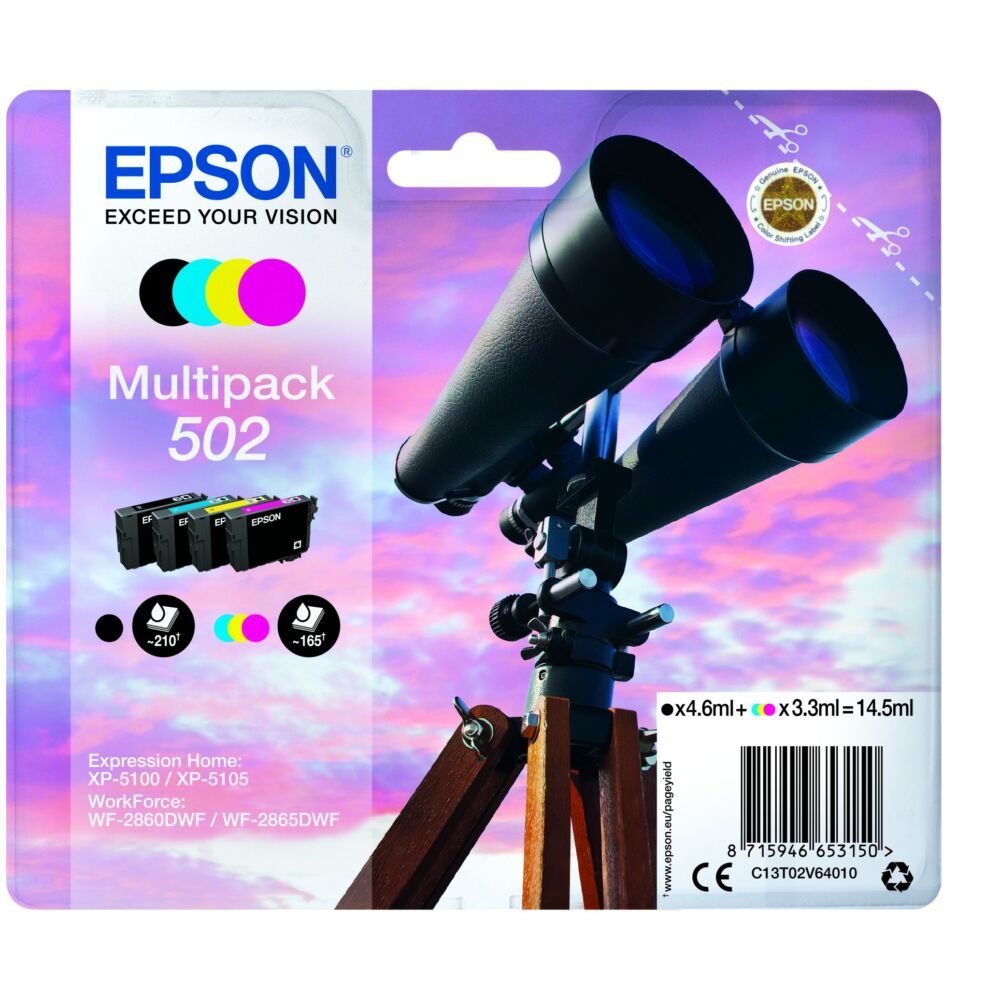 Epson T02V6 (502) multipack tintapatron Epson T02V6 (502) multipack tintapatron