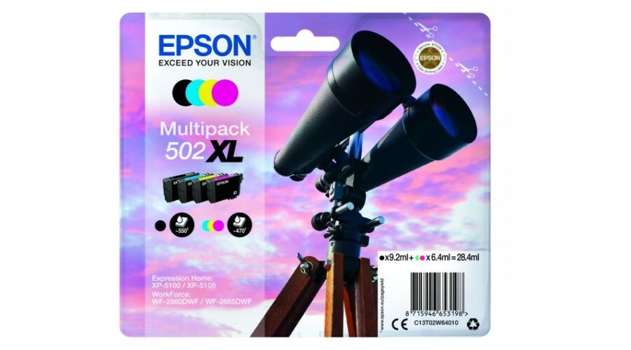 Epson T02W6 (502XL) Multipack tintapatron Epson T02W6 (502XL) Multipack tintapatron