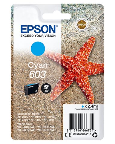 Epson T03U2 (603) Cyan tintapatron Epson T03U2 (603) Cyan tintapatron