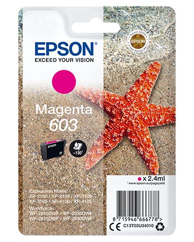 Epson T03U3 (603) Magenta tintapatron Epson T03U3 (603) Magenta tintapatron