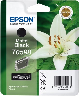 Epson T0598 Matte Black Ultra Chrome K3 Epson T0598 Matte Black Ultra Chrome K3