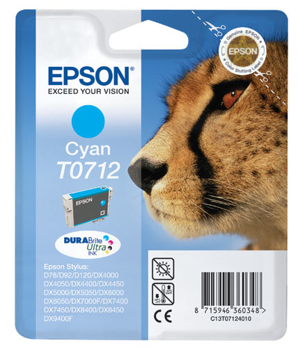 Epson T0712 Cyan tintapatron Epson T0712 Cyan tintapatron