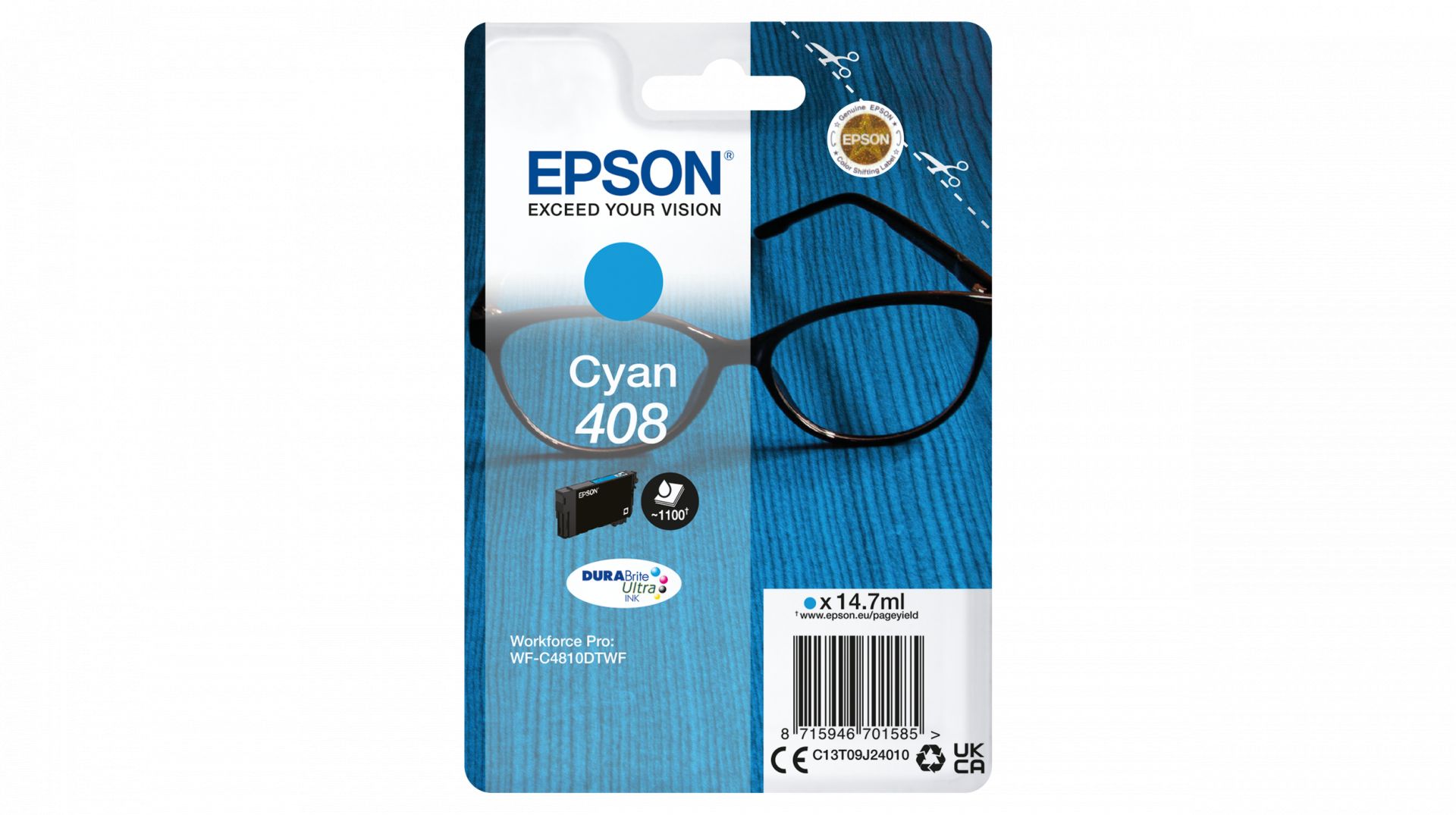 Epson T09J2 (408) Cyan Epson T09J2 (408) Cyan