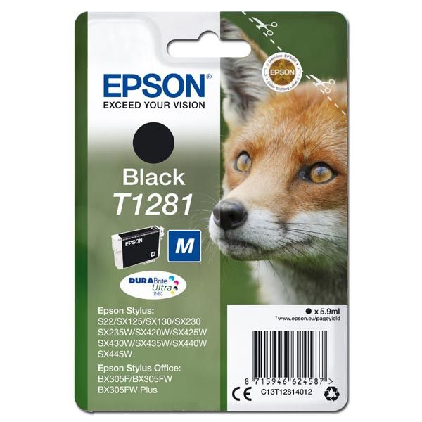 Epson T1281 Black tintapatron Epson T1281 Black tintapatron