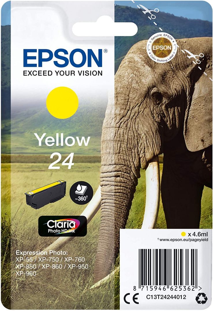 Epson T2424 (24) Yellow tintapatron Epson T2424 (24) Yellow tintapatron