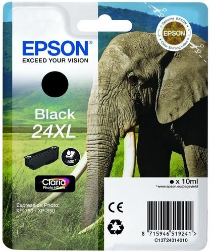Epson T2431 (24XL) Black tintapatron Epson T2431 (24XL) Black tintapatron