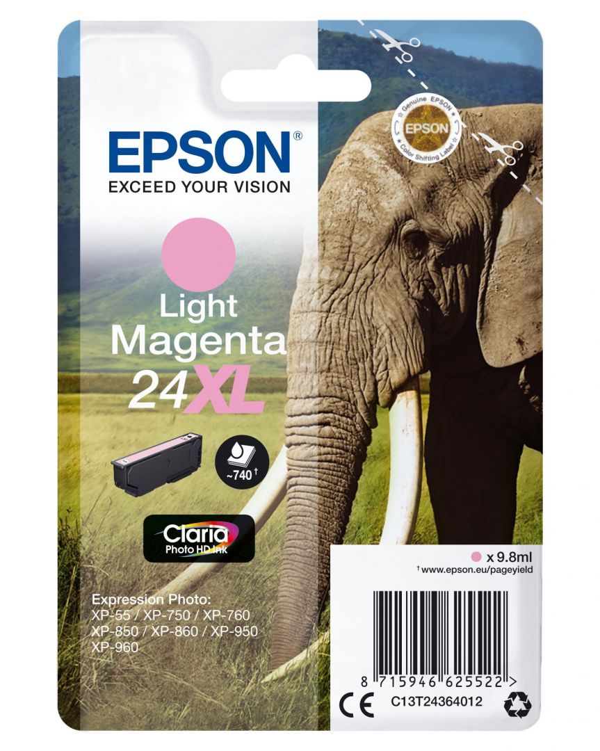 Epson T2436 (24XL) Light Magenta tintapatron Epson T2436 (24XL) Light Magenta tintapatron
