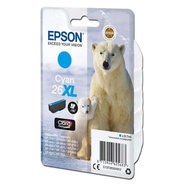 Epson T2632 (26XL) Cyan tintapatron Epson T2632 (26XL) Cyan tintapatron