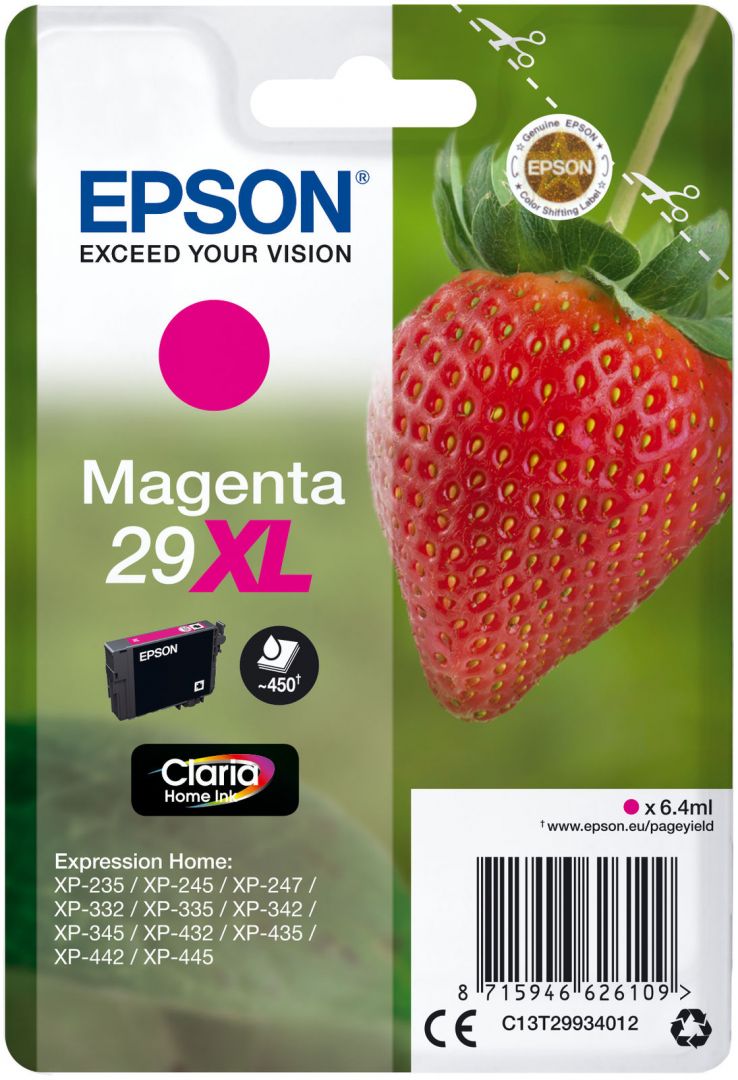 Epson T2993 (29XL) Magenta tintapatron Epson T2993 (29XL) Magenta tintapatron