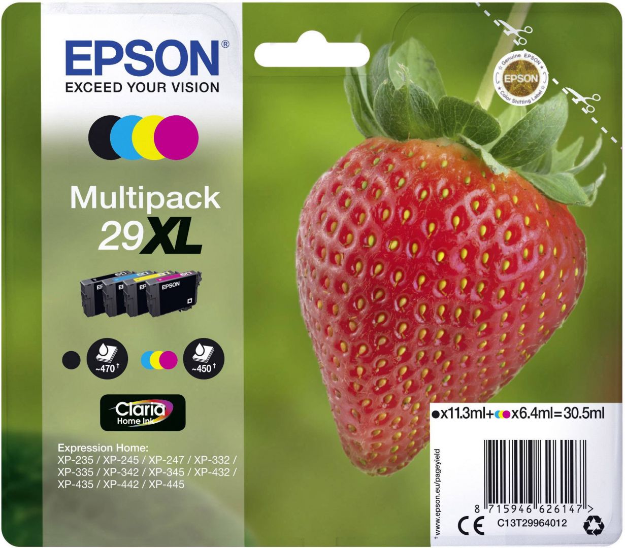Epson T2996 (29XL) Multipack color Epson T2996 (29XL) Multipack color