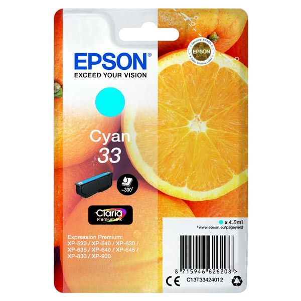 Epson T3342 (33) Cyan tintapatron Epson T3342 (33) Cyan tintapatron