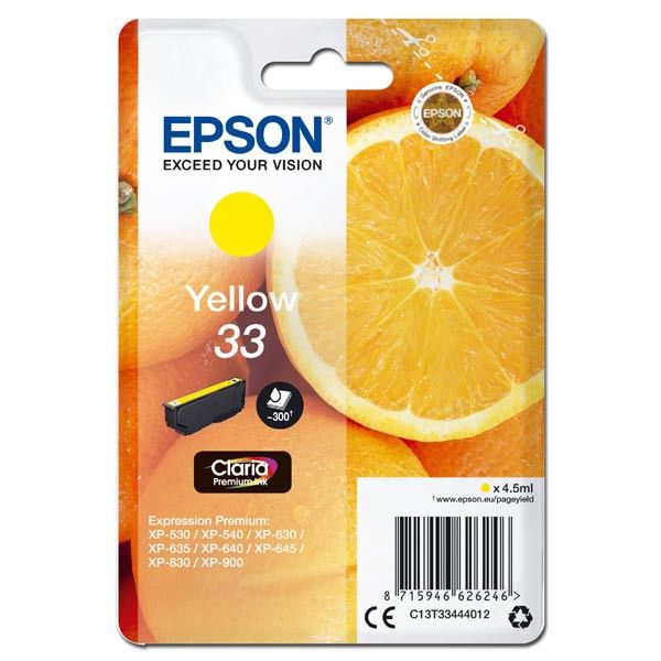 Epson T3344 (33) Yellow tintapatron Epson T3344 (33) Yellow tintapatron