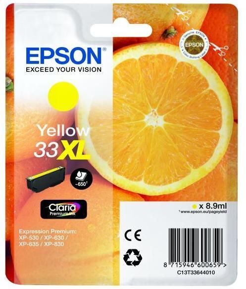 Epson T3364 (33XL) Yellow tintapatron Epson T3364 (33XL) Yellow tintapatron