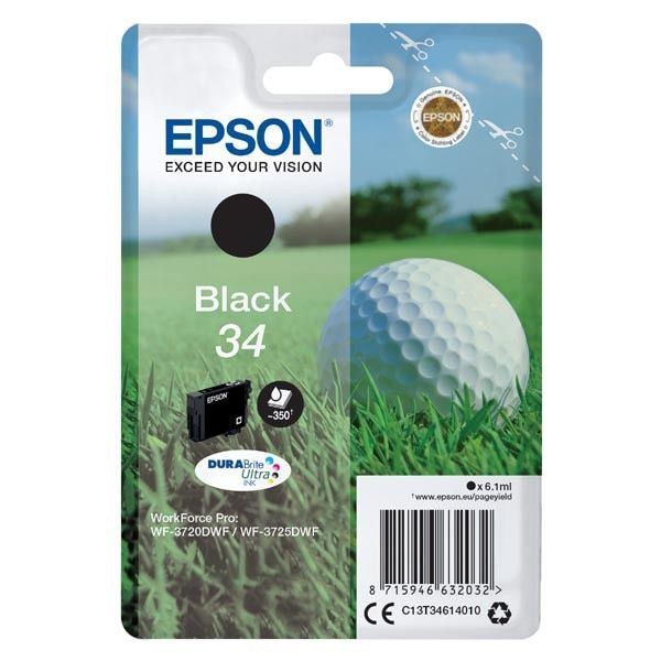 Epson T3461 (34) Black tintapatron Epson T3461 (34) Black tintapatron