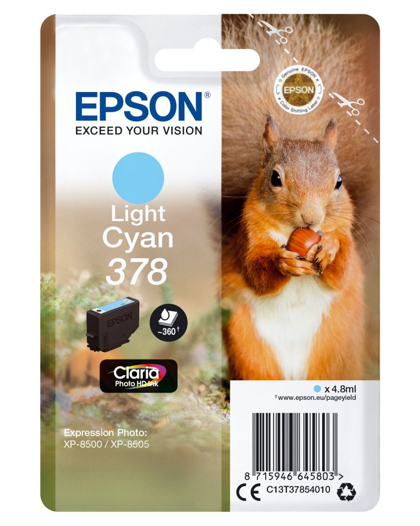 Epson T3785 (378) Light Cyan tintapatron Epson T3785 (378) Light Cyan tintapatron