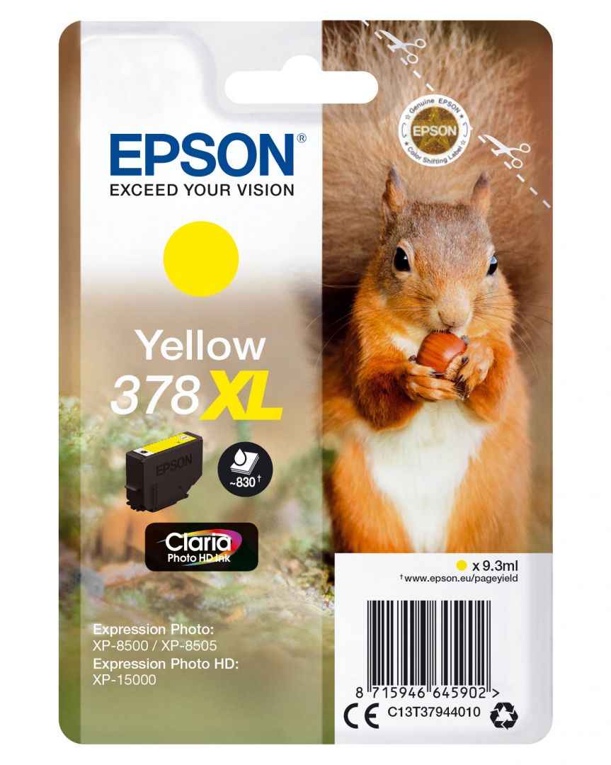 Epson T3794 (378XL) Yellow tintapatron Epson T3794 (378XL) Yellow tintapatron