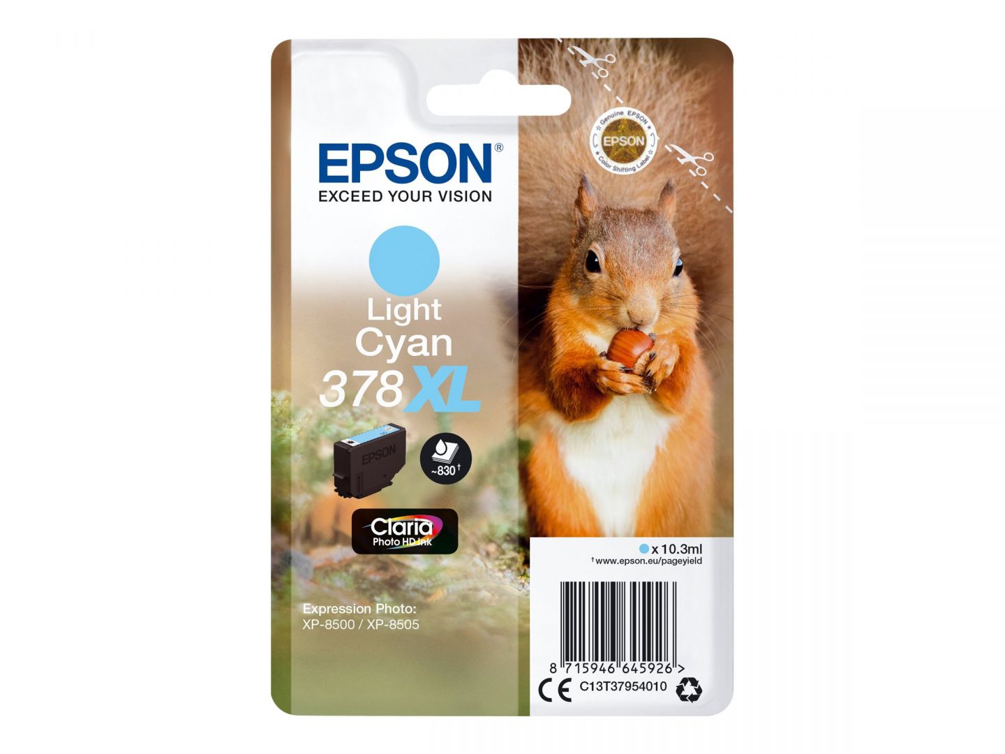 Epson T3795 (378XL) Light Cyan tintapatron Epson T3795 (378XL) Light Cyan tintapatron