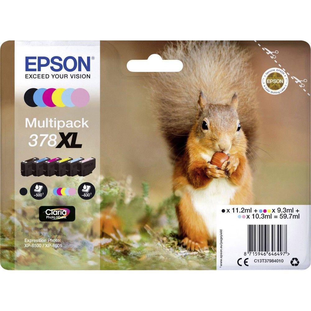 Epson T3798 (378XL) Multipack tintapatron Epson T3798 (378XL) Multipack tintapatron