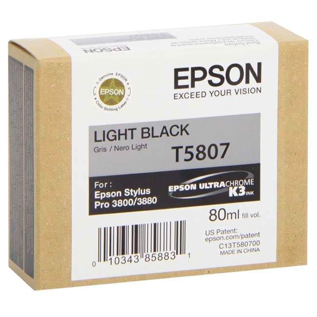 Epson T5807 Light Black tintapatron Epson T5807 Light Black tintapatron