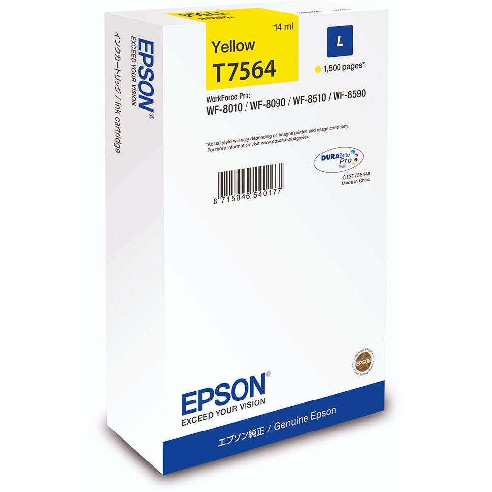 Epson T7564 Yellow tintapatron Epson T7564 Yellow tintapatron