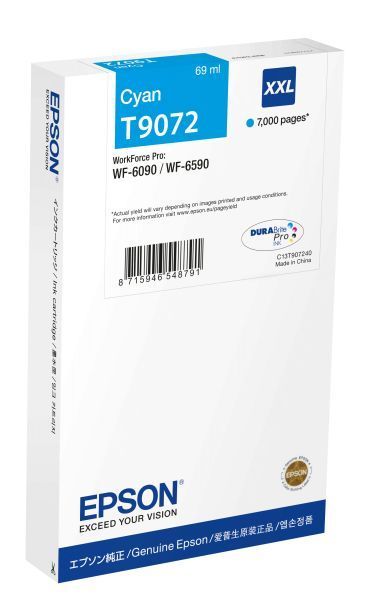 Epson T9072 XXL Cyan tintapatron Epson T9072 XXL Cyan tintapatron