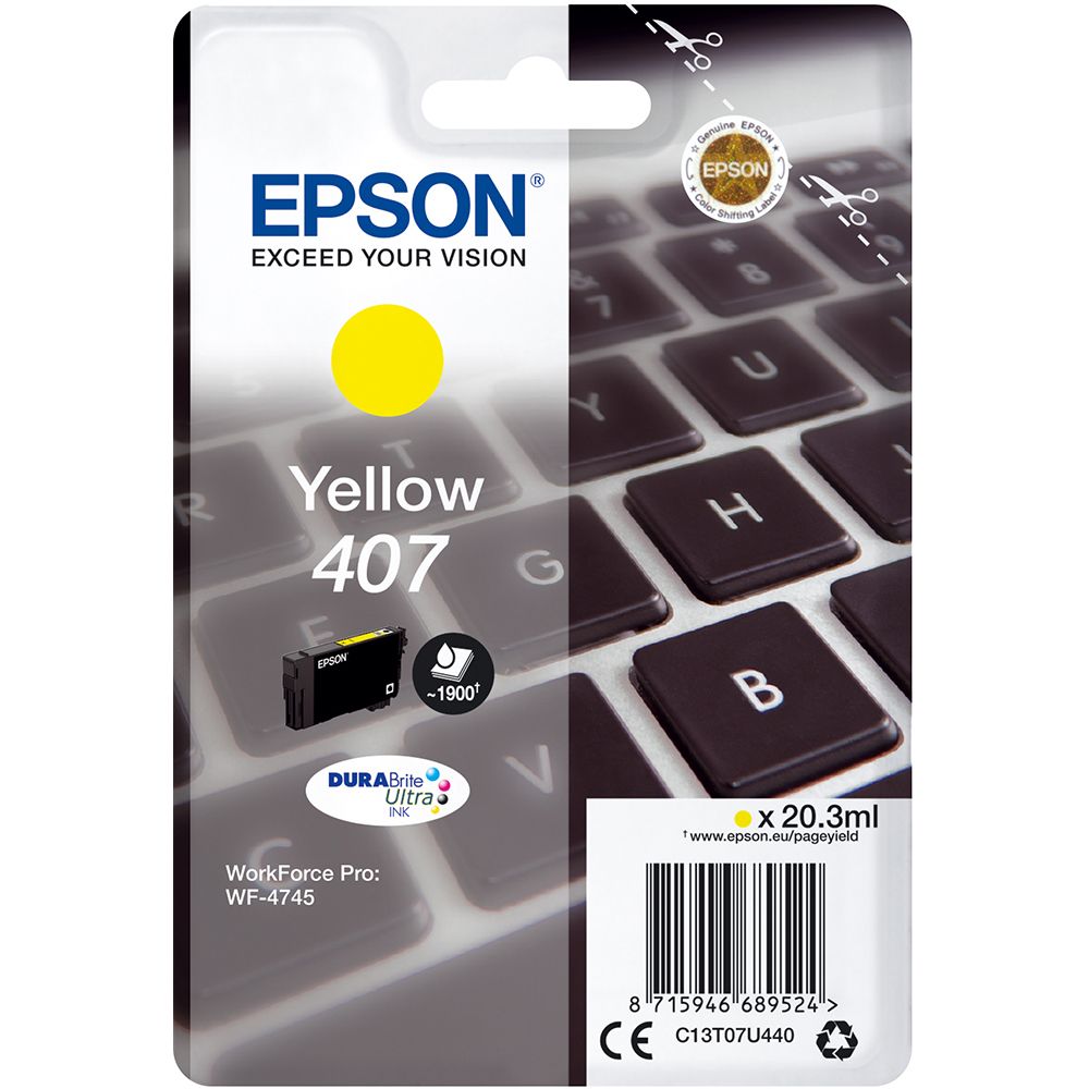 Epson T07U4 (407) Yellow tintapatron Epson T07U4 (407) Yellow tintapatron