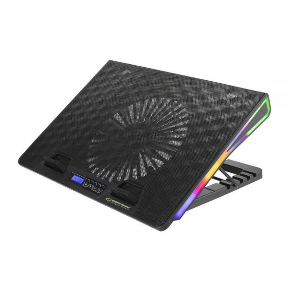 Notebook kiegészítő Esperanza Alize RGB Gamer Notebook hűtőpad Black