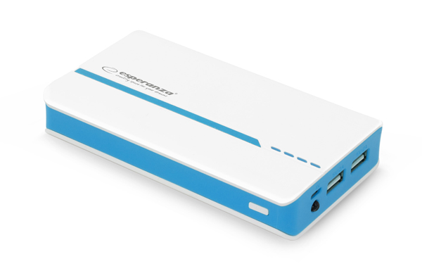 Powerbank Esperanza Atom 11000mAh PowerBank White/Blue