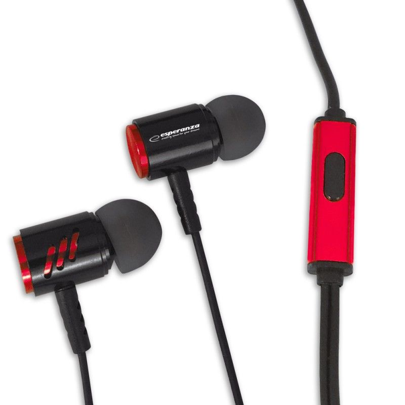 Esperanza EH207KR Headset Black/Red Esperanza EH207KR Headset Black/Red
