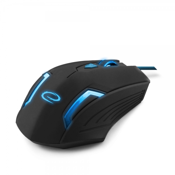 Egér Esperanza MX205 FIGHTER Gaming Black/Blue