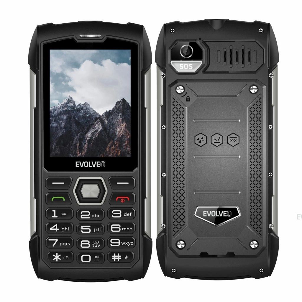 Mobiltelefon Evolveo Strongphone H1 DualSIM Black/Silver