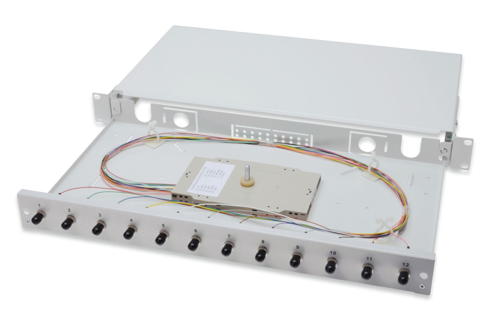 Hálózati eszközök Digitus FO splice box, 1U, equipped, 12x LC DX, OM3 Hálózati eszközök Digitus FO splice box, 1U, equipped, 12x LC DX, OM3