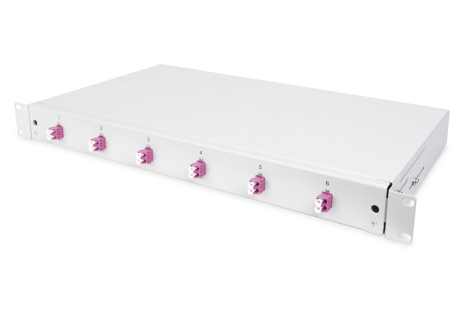 Hálózati eszközök Digitus FO splice box, 1U, equipped, 6x LC DX, OM4 Hálózati eszközök Digitus FO splice box, 1U, equipped, 6x LC DX, OM4