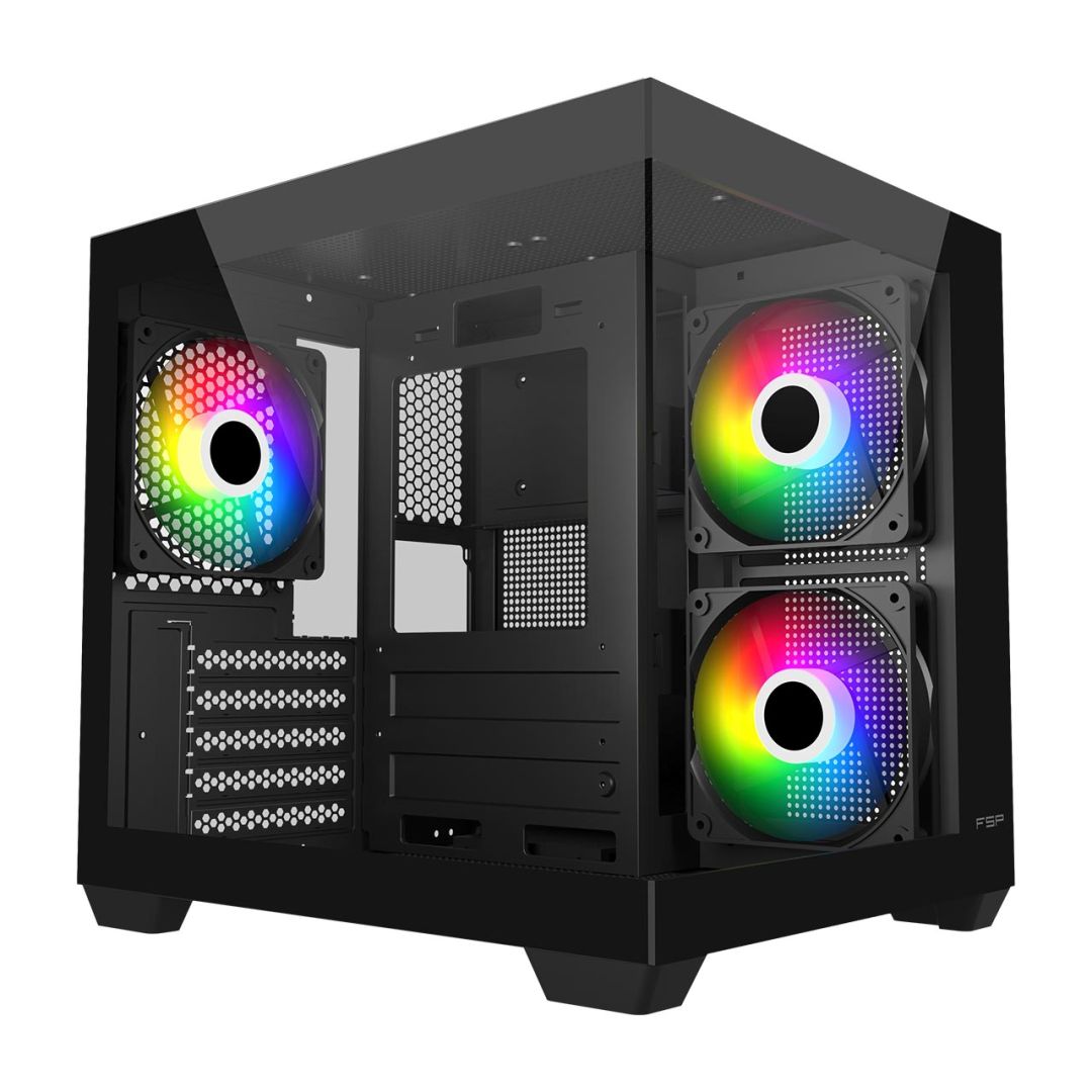 Ház FSP S140 Tempered Glass Black