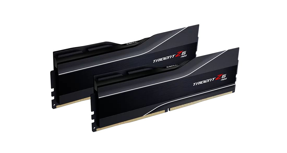 Memória G.SKILL 32GB DDR5 5600MHz Kit(2x16GB) Trident Z5 Neo Black Memória G.SKILL 32GB DDR5 5600MHz Kit(2x16GB) Trident Z5 Neo Black