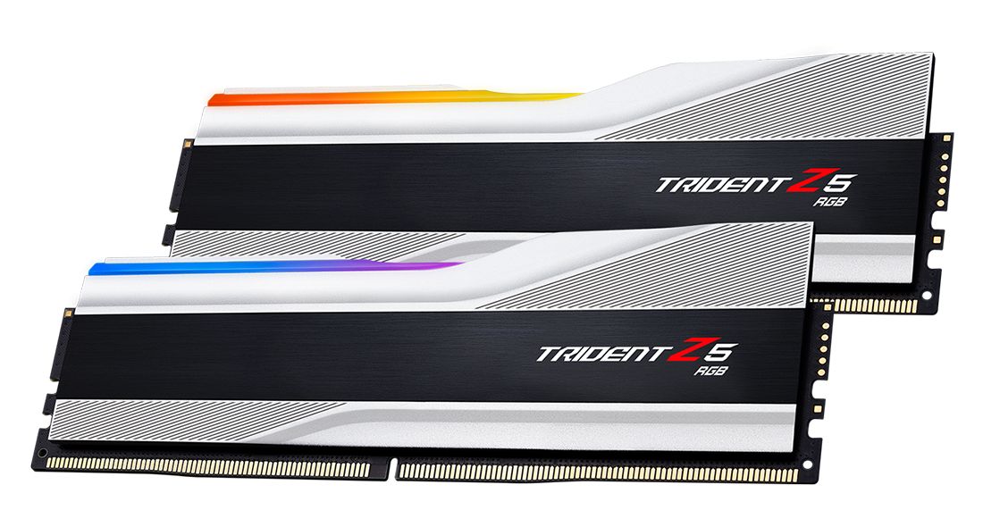 Memória G.SKILL 48GB DDR5 8000MHz Kit(2x24GB) Trident Z5 RGB Metallic Silver