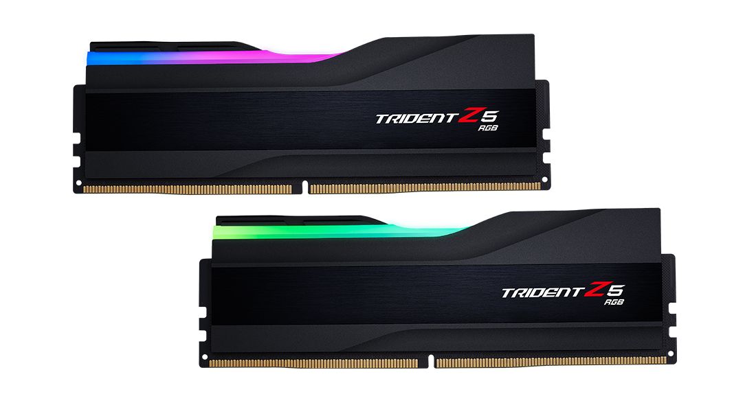 Memória G.SKILL 48GB DDR5 8400MHz Kit(2x24GB) Trident Z5 RGB Matte Black Memória G.SKILL 48GB DDR5 8400MHz Kit(2x24GB) Trident Z5 RGB Matte Black