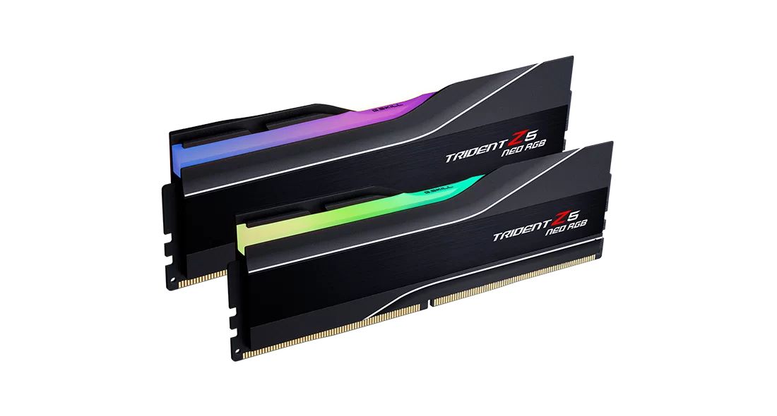 Memória G.SKILL 96GB DDR5 6000MHz Kit(2x48GB) Trident Neo RGB Memória G.SKILL 96GB DDR5 6000MHz Kit(2x48GB) Trident Neo RGB