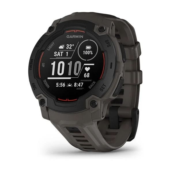 Okosóra Garmin Instinct E 45mm Black with Dark Grey Silicon Band