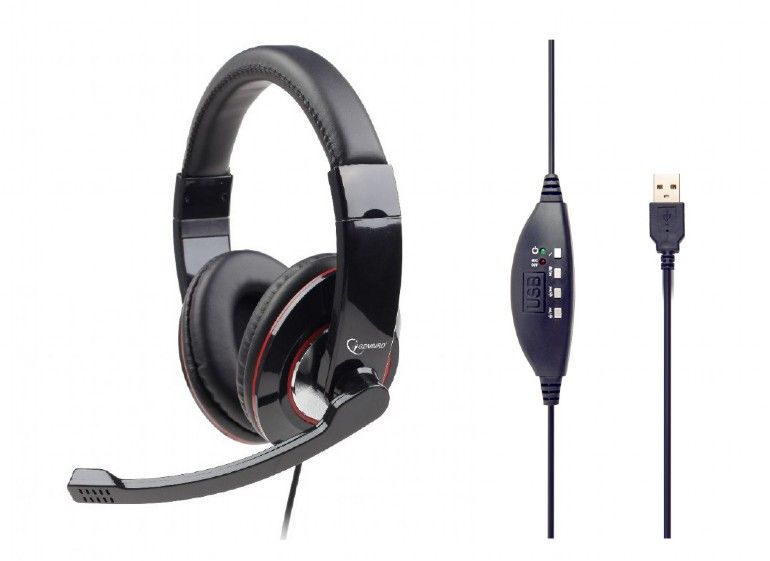 Gembird MHS-U-001 Headset Glossy Black Gembird MHS-U-001 Headset Glossy Black