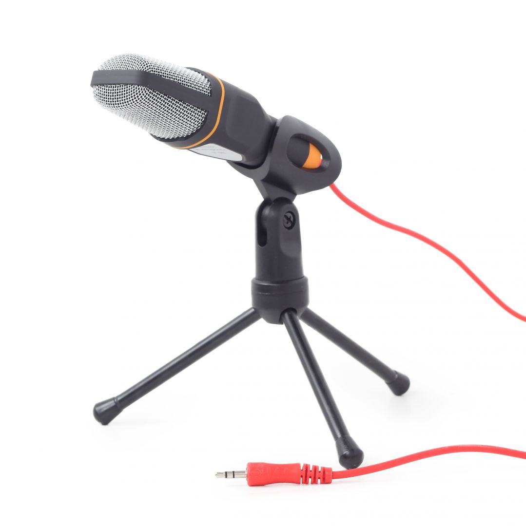 Gembird MIC-D-03 Desktop microphone with a tripod Black Gembird MIC-D-03 Desktop microphone with a tripod Black