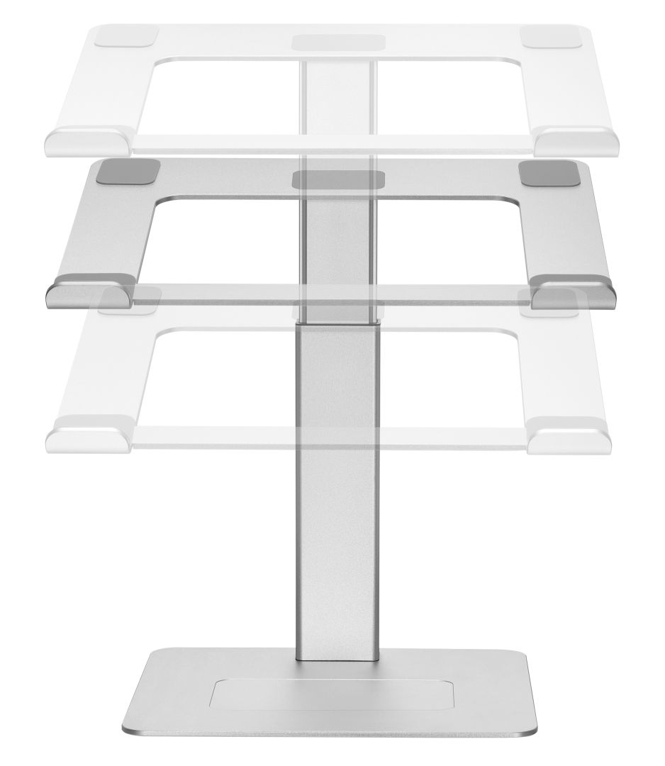 Notebook kiegészítő Gembird NBS-D1-02 Height adjustable notebook riser Stand Silver