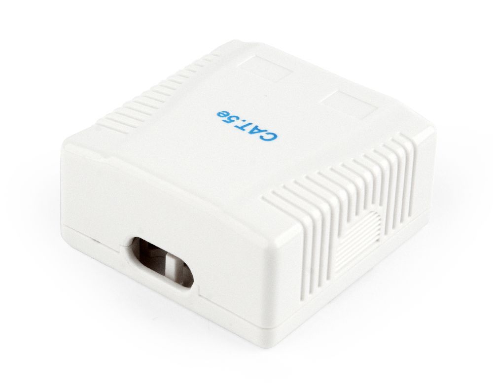 Hálózati eszközök Gembird NCAC-2U5E-01 CAT5E UTP 2-port surface mount box Hálózati eszközök Gembird NCAC-2U5E-01 CAT5E UTP 2-port surface mount box