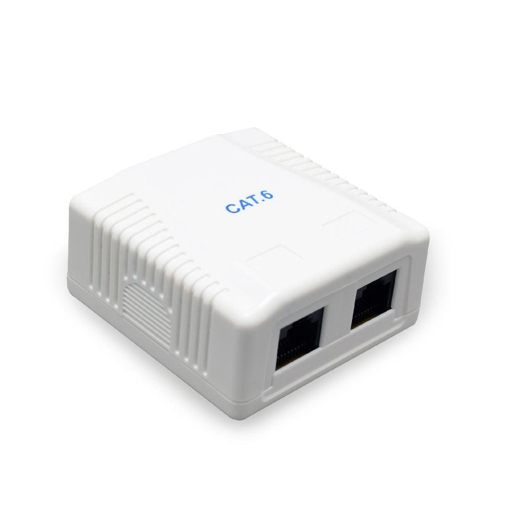 Hálózati eszközök Gembird NCAC-2U6-01 CAT6 UTP 2-port surface mount box Hálózati eszközök Gembird NCAC-2U6-01 CAT6 UTP 2-port surface mount box