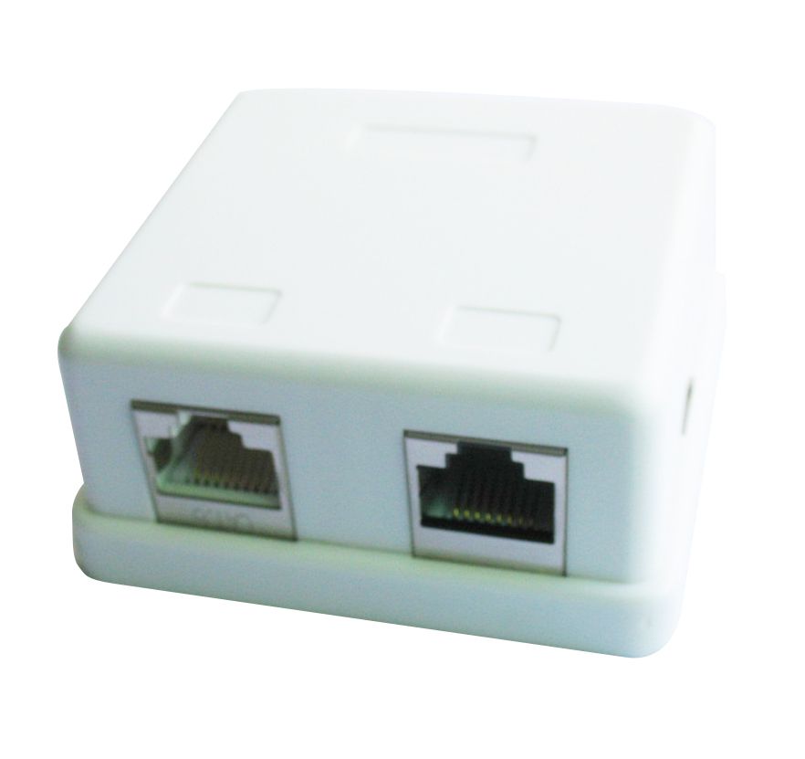 Hálózati eszközök Gembird NCAC-HS-SMB2 Two jack surface mount box with 2 CAT5e half-shielded keystone jacks Hálózati eszközök Gembird NCAC-HS-SMB2 Two jack surface mount box with 2 CAT5e half-shielded keystone jacks