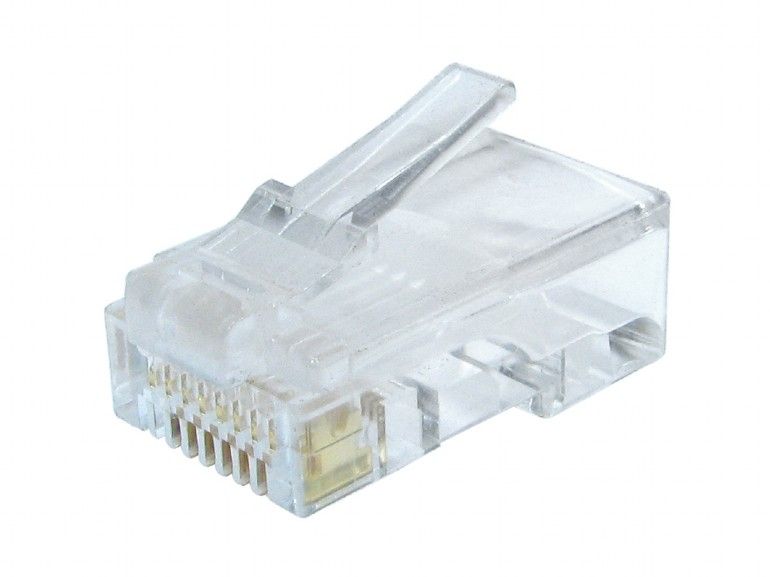 Hálózati eszközök Gembird RJ45/LC-8P8C-002/10 Modular plug 8P8C for solid CAT6 LAN cable UTP 10 pcs per bag