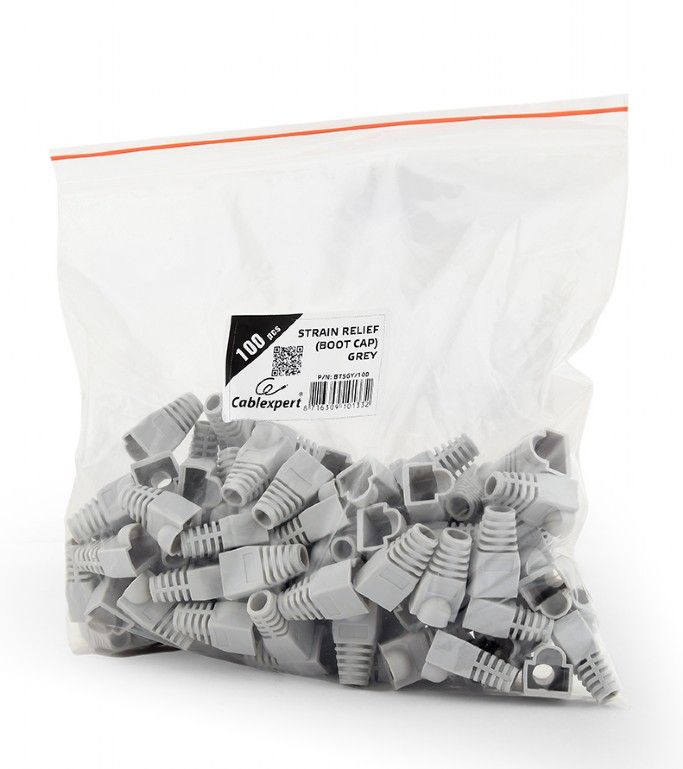 Hálózati eszközök Gembird Strain Relief Gray 100pcs/bag Hálózati eszközök Gembird Strain Relief Gray 100pcs/bag