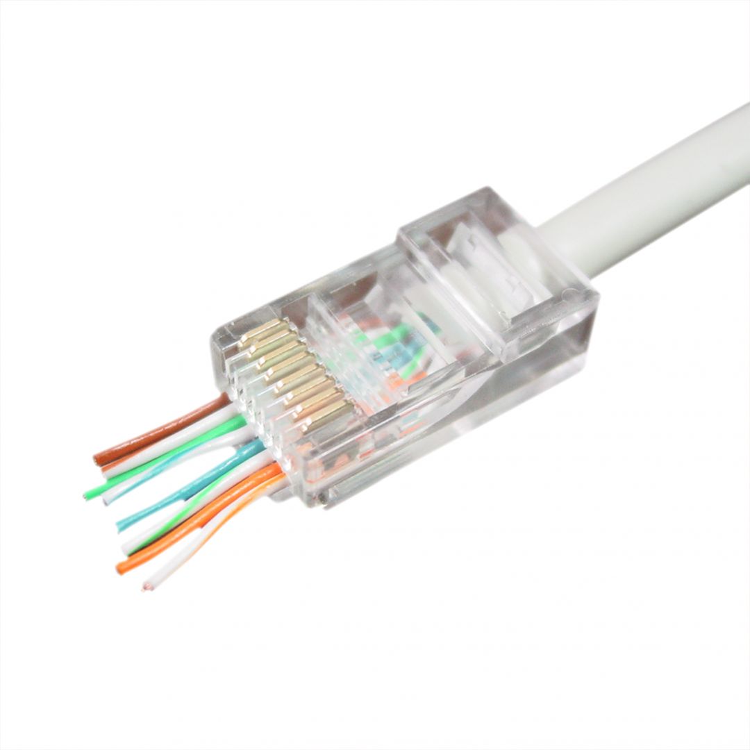 Hálózati eszközök Gembird Universal pass-through modular UTP plug RJ45/8P8C 10 pcs per bag Hálózati eszközök Gembird Universal pass-through modular UTP plug RJ45/8P8C 10 pcs per bag